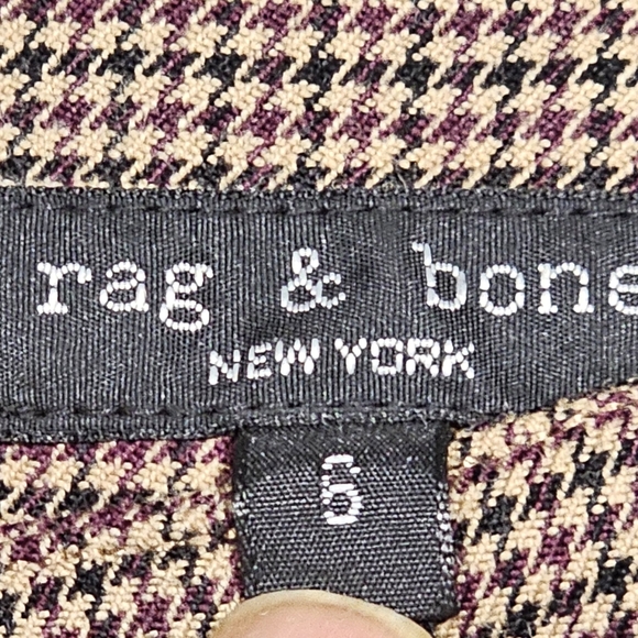 Rag & Bone Itty Bitty Plaid Skirt In Brown Check Size 6 NWT MSRP $375 - Picture 6 of 8